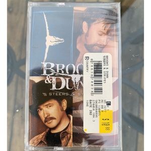 NIP brooks & dunn steers & stripes cassette tape